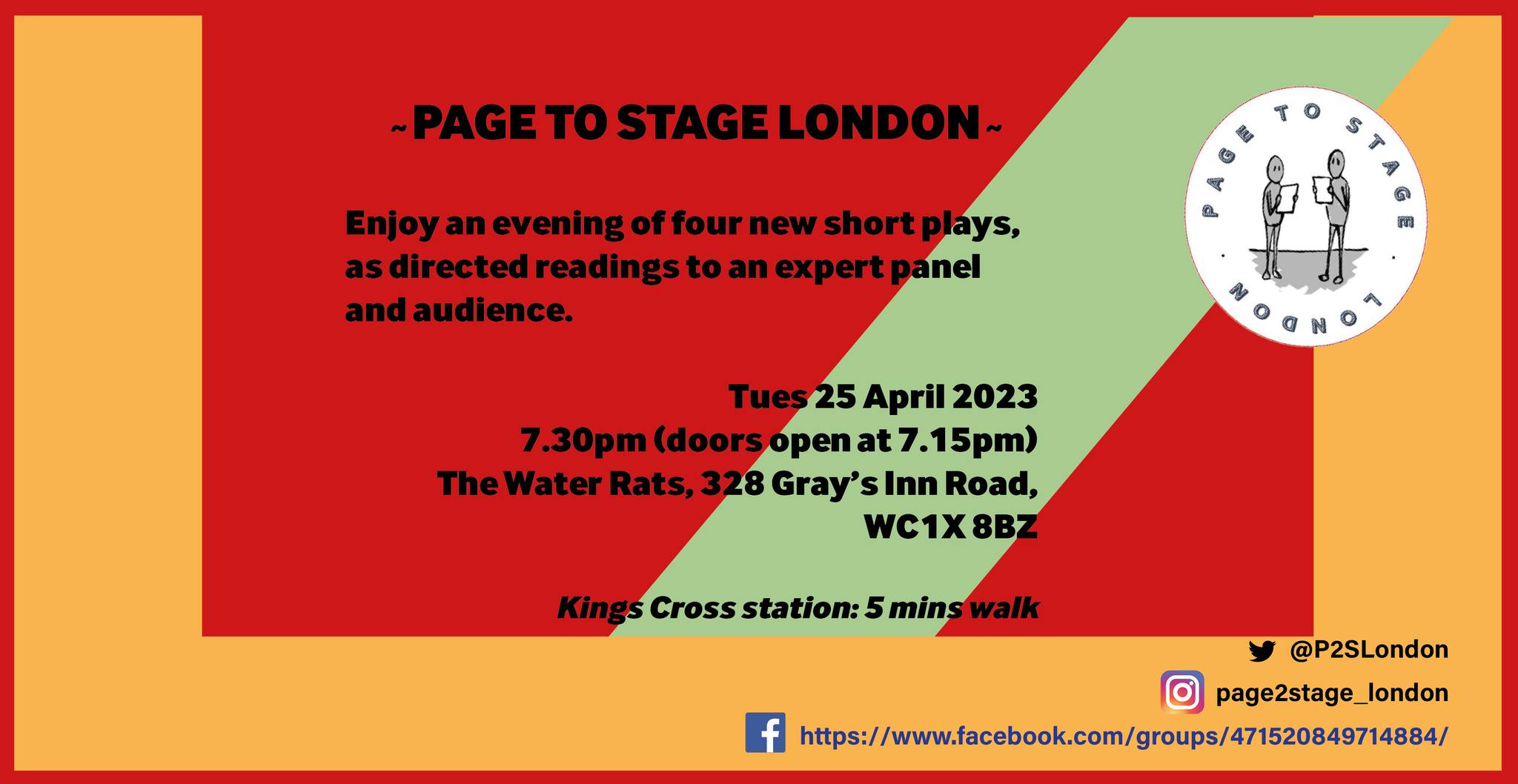 Page to Stage London - The Water Rats